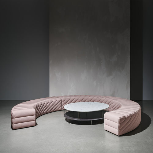 Banquette modulable - Adagio  - Wittmann - contemporaine / en tissu / avec piètement en plastique