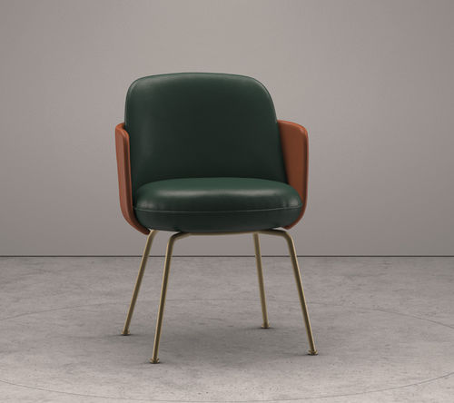 Chaise de salle à manger contemporaine - Merwyn  - Wittmann - d'intérieur / en tissu / en cuir