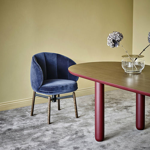 Chaise de salle à manger contemporaine - Vuelta FD - Wittmann - d'intérieur / en tissu / en cuir