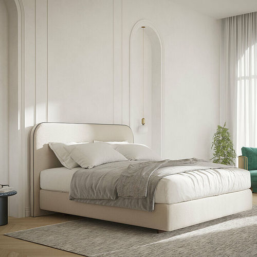 Lit king size - Metis Soft - Wittmann - queen size / contemporain / tapissé