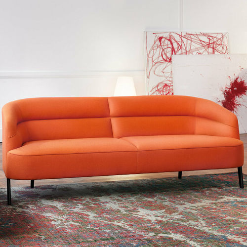 Canapé contemporain - Odeon  - Wittmann - en tissu / en cuir / avec accoudoirs