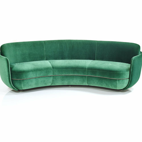 Canapé contemporain - Miles  - Wittmann - en tissu / en cuir / avec accoudoirs