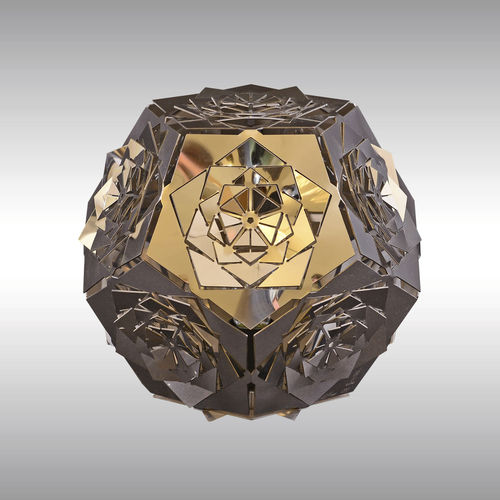 Lampe de table - PLATONIC SOLID 21631 - Woka Lamps Vienna - en acier inoxydable / design original / sans fil