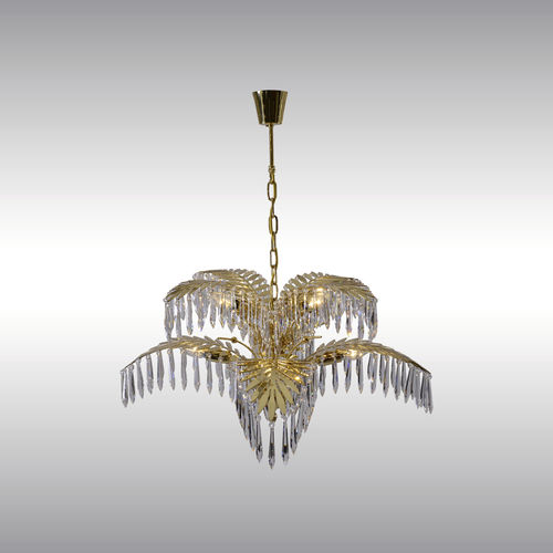 Lustre classique - PALMANOVA : 21703 - Woka Lamps Vienna - en cristal / en laiton / à incandescence