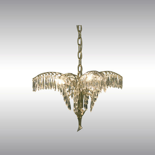 Lustre classique - 21316 - Woka Lamps Vienna - en cristal / en laiton / par Josef Hoffmann