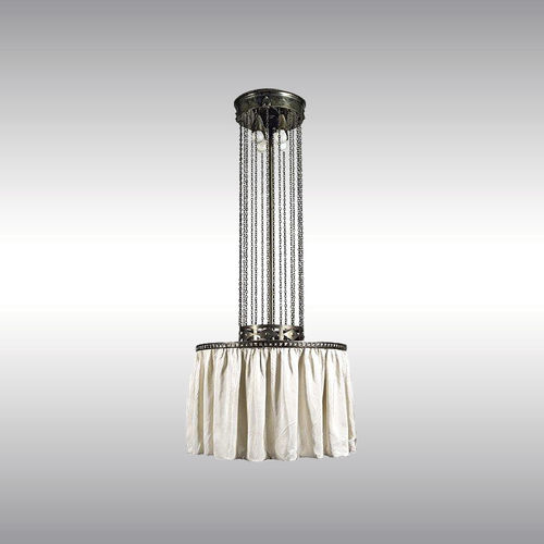 Lustre classique - 21208 - Woka Lamps Vienna - en laiton / en soie / à incandescence
