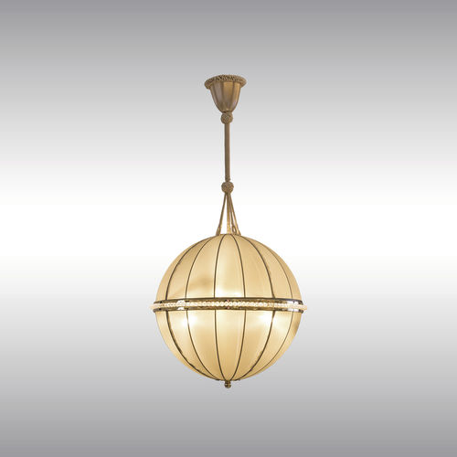 Suspension - 21908 - Woka Lamps Vienna - en soie / Art Déco / sans fil