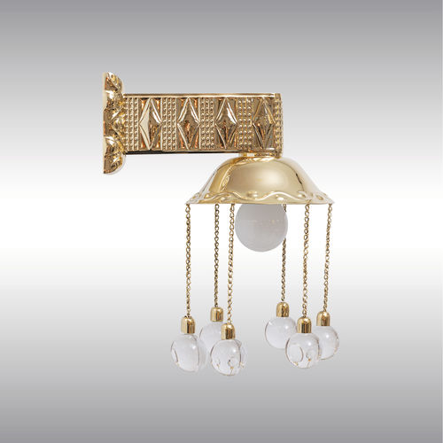 Applique murale Art Déco - 21922 - Woka Lamps Vienna - d'intérieur / en laiton / à LED