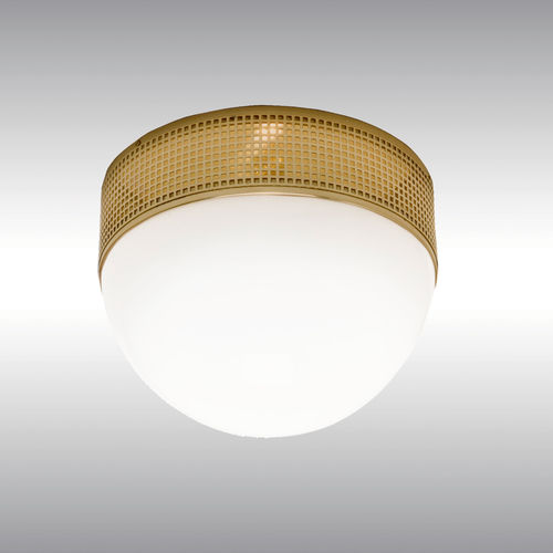 Plafonnier classique - 84 (WW3D/35) - Woka Lamps Vienna - rond / en verre soufflé / en laiton