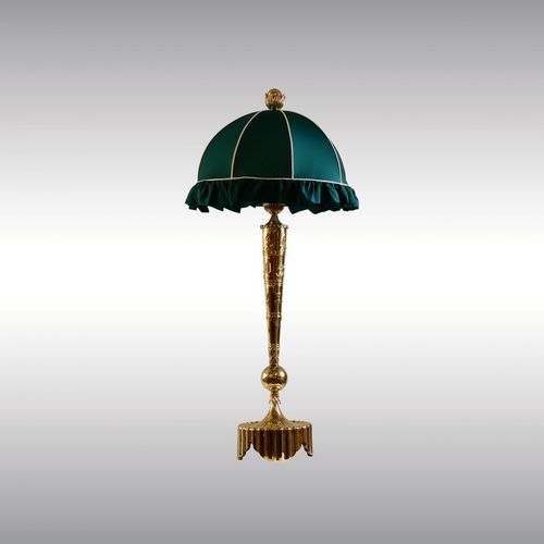 Lampe de table - DAGOBERT PECHE 21413 - Woka Lamps Vienna - en soie / en laiton / classique
