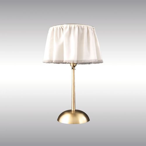 Lampe de table - VERANDA 20301 - Woka Lamps Vienna - en soie / en nickel / en laiton
