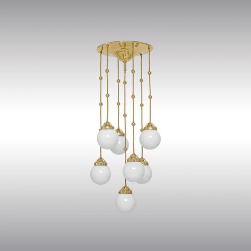 Plafonnier classique - KM2 31 - Woka Lamps Vienna - en verre / en laiton / à LED