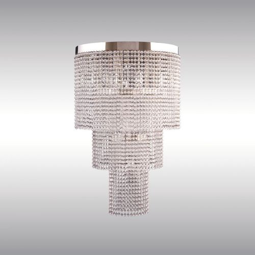 Lustre classique - CR1 38 - Woka Lamps Vienna - en verre / en laiton / cascade
