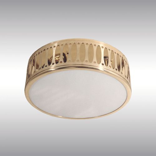 Plafonnier classique - WW8 44 - Woka Lamps Vienna - rond / en verre / en laiton