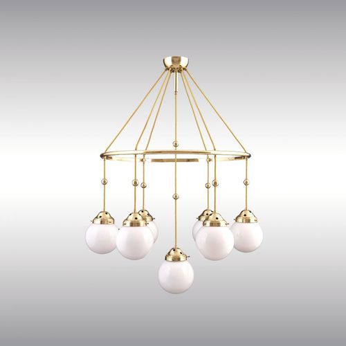 Lustre classique - BRIONI 9917 - Woka Lamps Vienna - en verre / en verre soufflé / en laiton