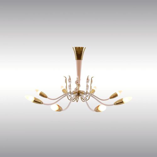 Lustre contemporain - PRINCESS 9746 - Woka Lamps Vienna - en cristal / en bois