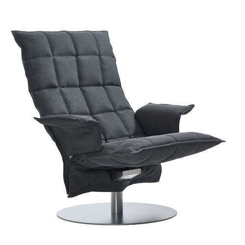Chaise contemporaine - K - Woodnotes - d'intérieur / en tissu / en cuir