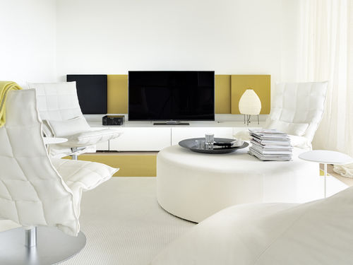 Panneau acoustique mural - LOUDWHISPER - Woodnotes - en tissu / en bois / rectangulaire