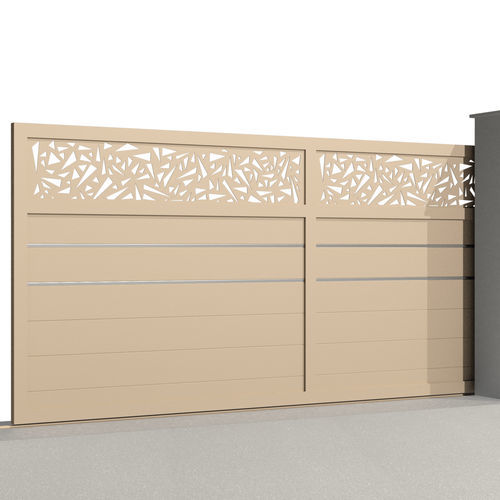 Portail coulissant - City TURIN C007 - Gates-Creations - droit / gauche / en aluminium