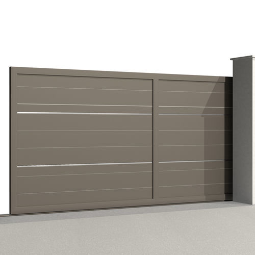 Portail coulissant - VERNE C011 - Gates-Creations - droit / gauche / en aluminium