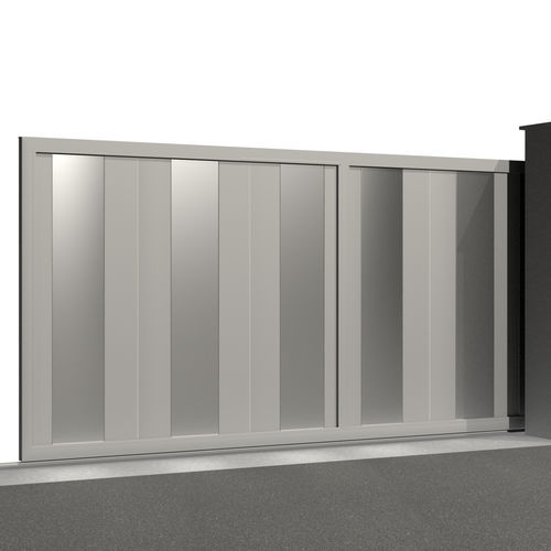 Portail coulissant - &Eacute;l&eacute;gance LUXE C013 - Gates-Creations - droit / gauche / en aluminium