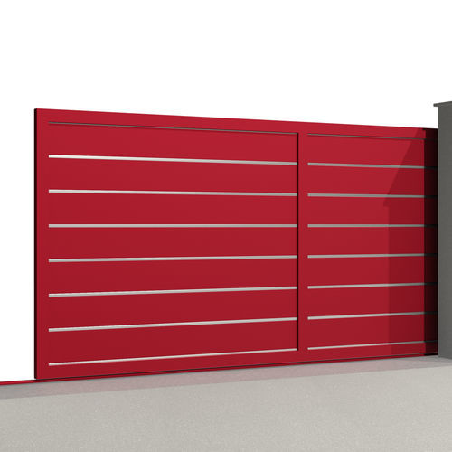 Portail coulissant - BALZAC C031 - Gates-Creations - droit / gauche / en aluminium