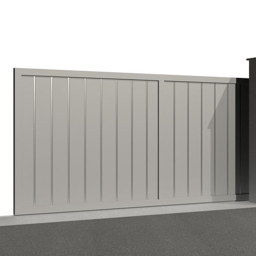 Portail coulissant - PUCCINI C032 - Gates-Creations - droit / gauche / en aluminium