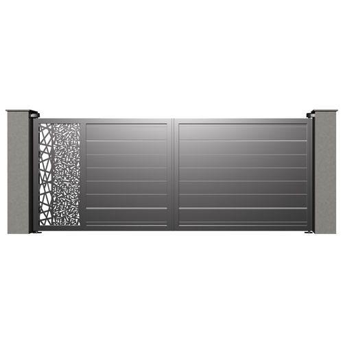 Portail battant - City PARIS B001 - Gates-Creations - droit / gauche / en aluminium