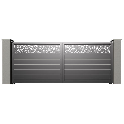 Portail battant - City TURIN B007 - Gates-Creations - droit / gauche / en aluminium