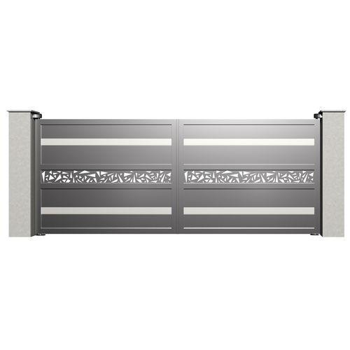 Portail battant - City VARSOVIE B012 - Gates-Creations - droit / gauche / en aluminium