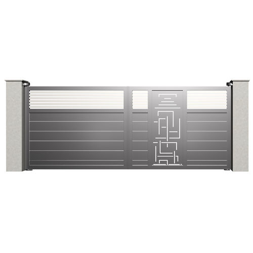 Portail battant - City MADRID B014 - Gates-Creations - droit / gauche / en aluminium