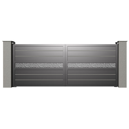 Portail battant - City VIENNE B022 - Gates-Creations - droit / gauche / en aluminium