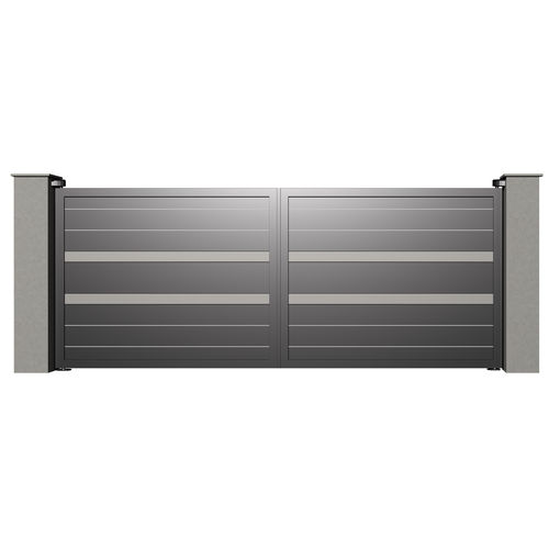 Portail battant - HARMONIE B009 - Gates-Creations - droit / gauche / en aluminium