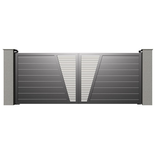 Portail battant - RUBIS B006 - Gates-Creations - droit / gauche / en aluminium