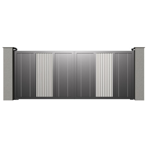 Portail battant - Tr&eacute;sor DIAMANT B015 - Gates-Creations - droit / gauche / en aluminium