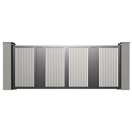 Portail battant - Tr&eacute;sor OR B019 - Gates-Creations - droit / gauche / en aluminium