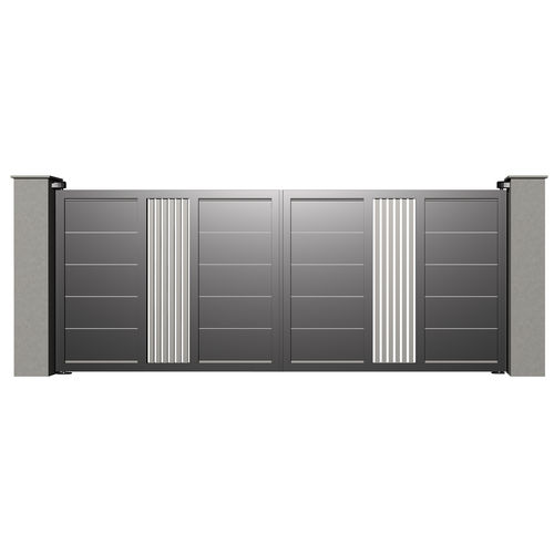 Portail battant - Tr&eacute;sor SAPHIR B025 - Gates-Creations - droit / gauche / en aluminium