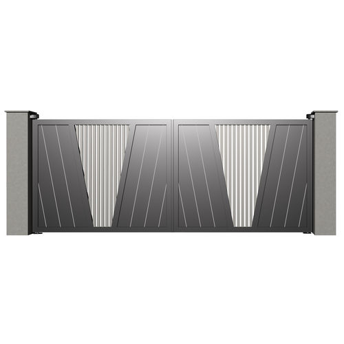 Portail battant - Tr&eacute;sor AMETHYSTE B029 - Gates-Creations - droit / gauche / en aluminium