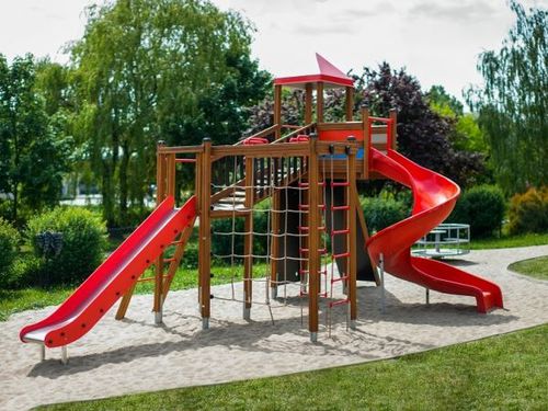 Structure de jeu pour aire de jeux - TWISTER  - Lars Laj - en inox / en bois / en polypropylène