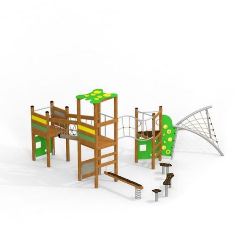 Structure de jeu pour aire de jeux - VILCABAMBA  - Lars Laj - en acier / en HDPE / en polypropylène