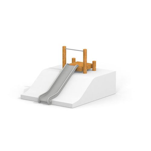 Toboggan de talus - 13003   - Lars Laj - pour aire de jeux / en acier inoxydable