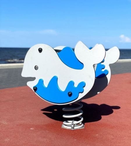 Jeu à ressort baleine - 11259  - Lars Laj - en acier à revêtement par poudre / en HDPE / monoplace