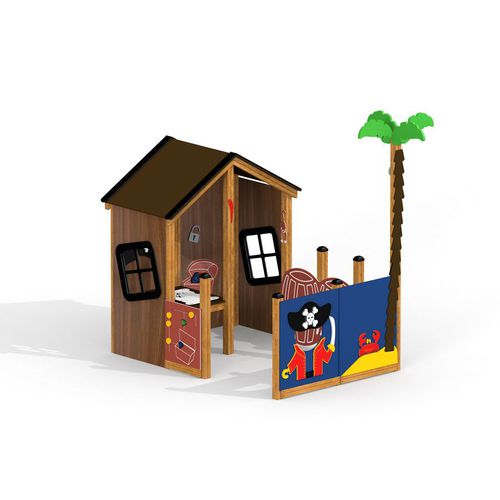 Cabane pour enfant pour aire de jeux - SEA ROBBERS' HIDEOUT  - Lars Laj - au sol / étanche / d'arbres