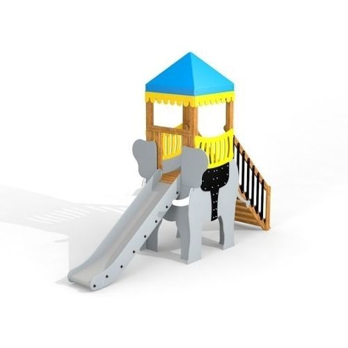 Cabane pour enfant avec toboggan - ELEPHANT  - Lars Laj - pour aire de jeux / éléphant
