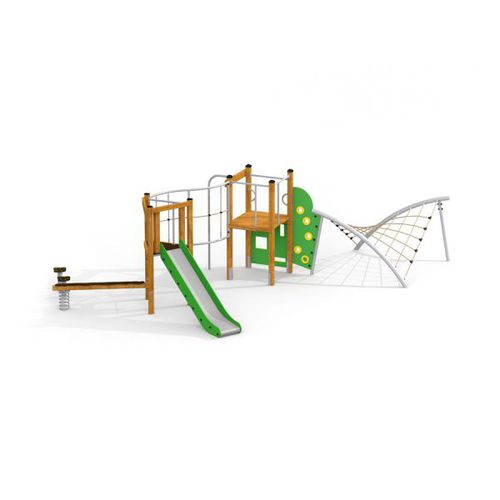 Structure de jeu pour aire de jeux - INCA  - Lars Laj - en polypropylène / en HDPE / en acier à revêtement par poudre