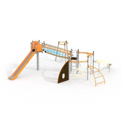 Structure de jeu pour aire de jeux - COPERNICUS   - Lars Laj - en acier inoxydable / en polypropylène / en HDPE