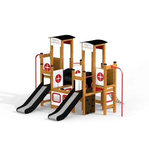 Structure de jeu pour aire de jeux - HOSPITAL  - Lars Laj - en caoutchouc / en acier inoxydable / en HDPE