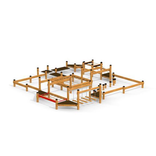 Parcour d'obstacles pour aire de jeux - 10642   - Lars Laj - plate-forme / d'extérieur