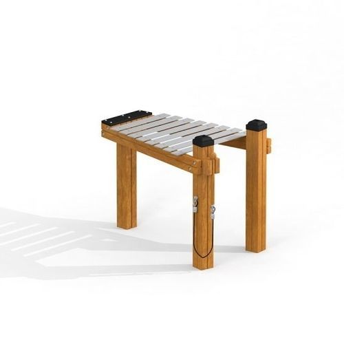 Structure de jeu musicale - XYLOPHONE   - Lars Laj - pour aire de jeux / en acier inoxydable / en bois