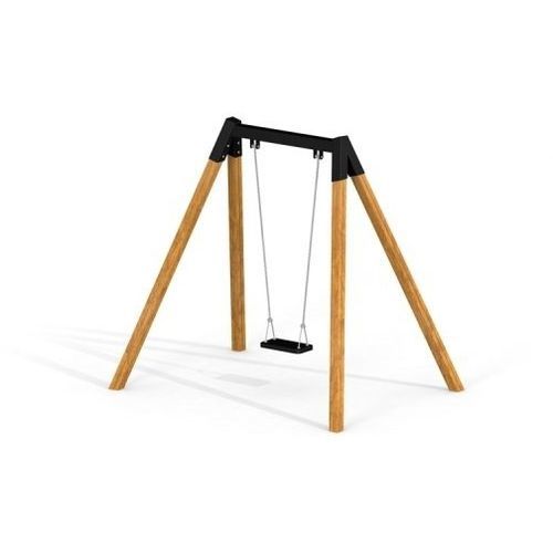 Balançoire avec assise droite - 11101 - Lars Laj - en inox / en acier à revêtement par poudre / en mélèze